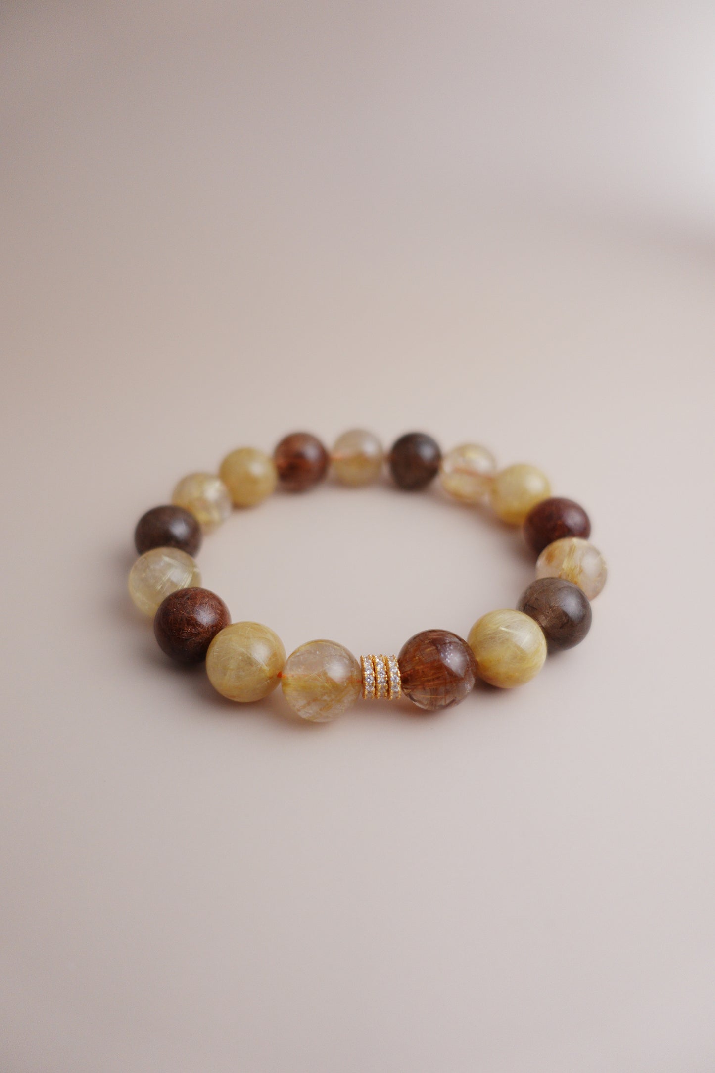 Golden Rutilated Quartz Bracelet