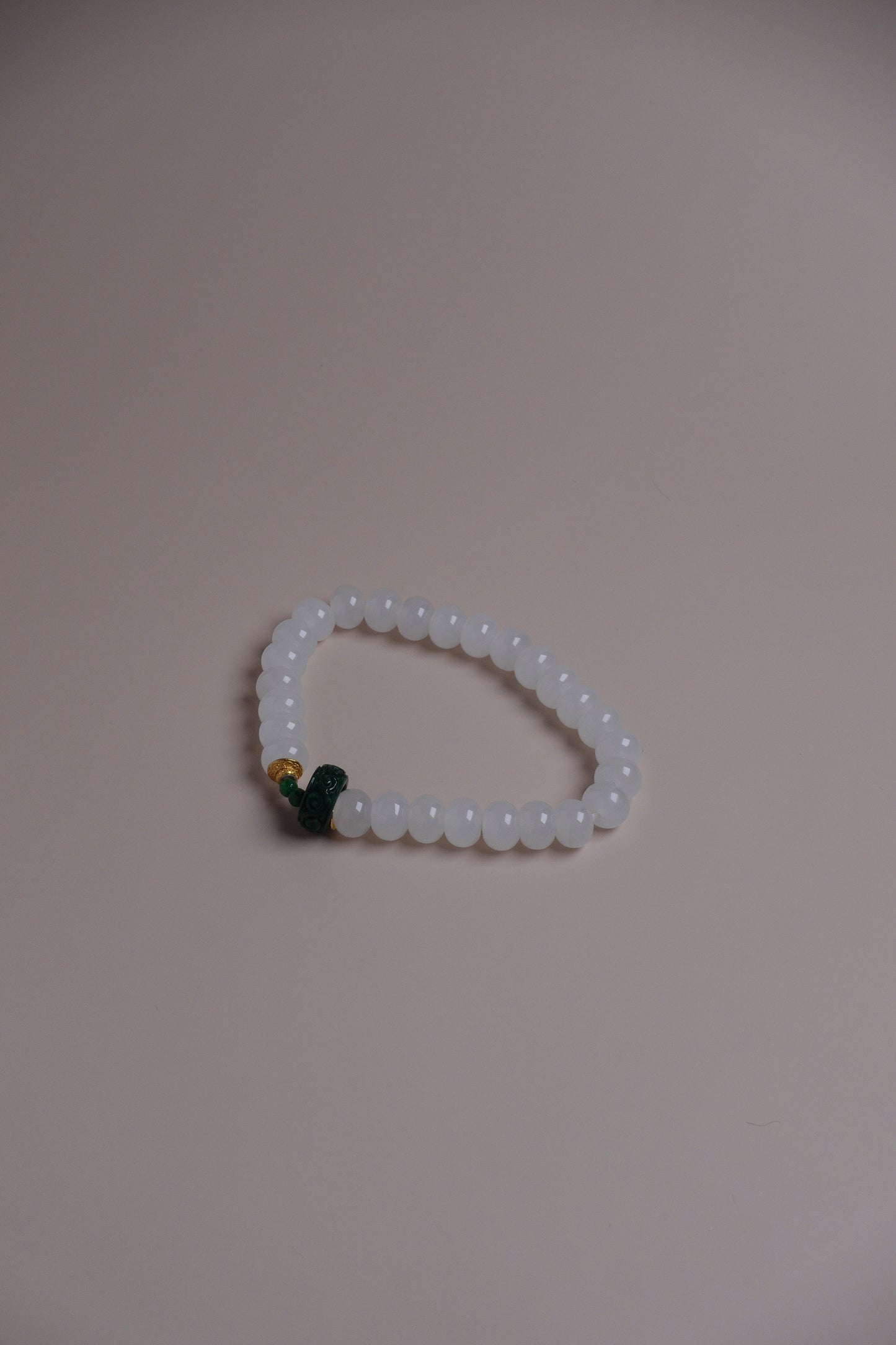 White Jelly – Hetian White Jade & Green Jadeite Ring