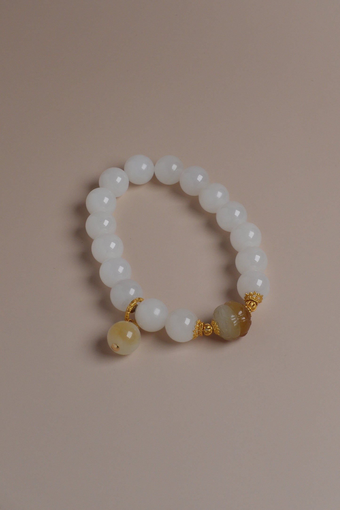 Warm Dawn Bracelet – Hetian Jade & 18K Gold