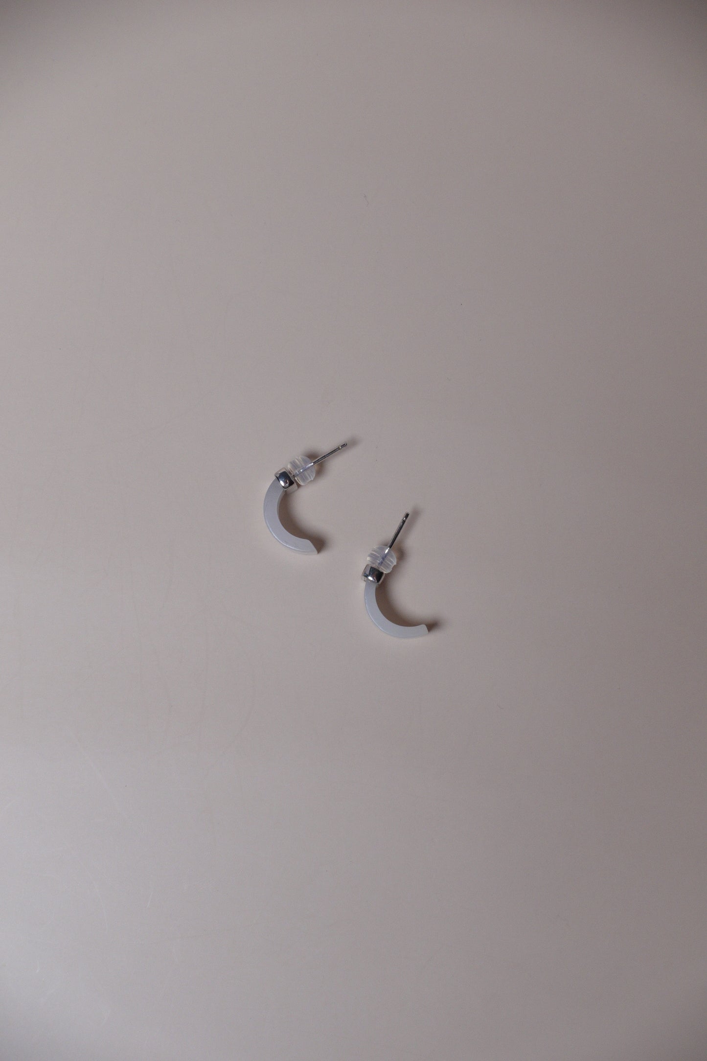 Crescent Moon Earrings – Russian White Nephrite Jade