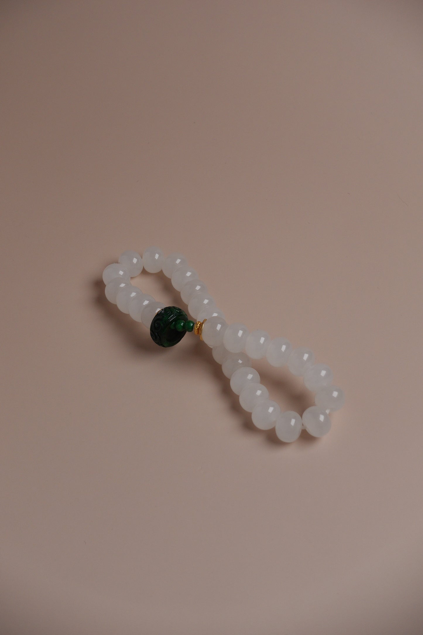 White Jelly – Hetian White Jade & Green Jadeite Ring