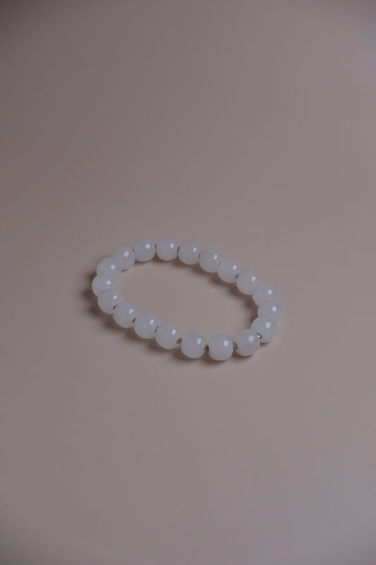 Quiet Glow Bracelet – Old Mine Hetian White Jade