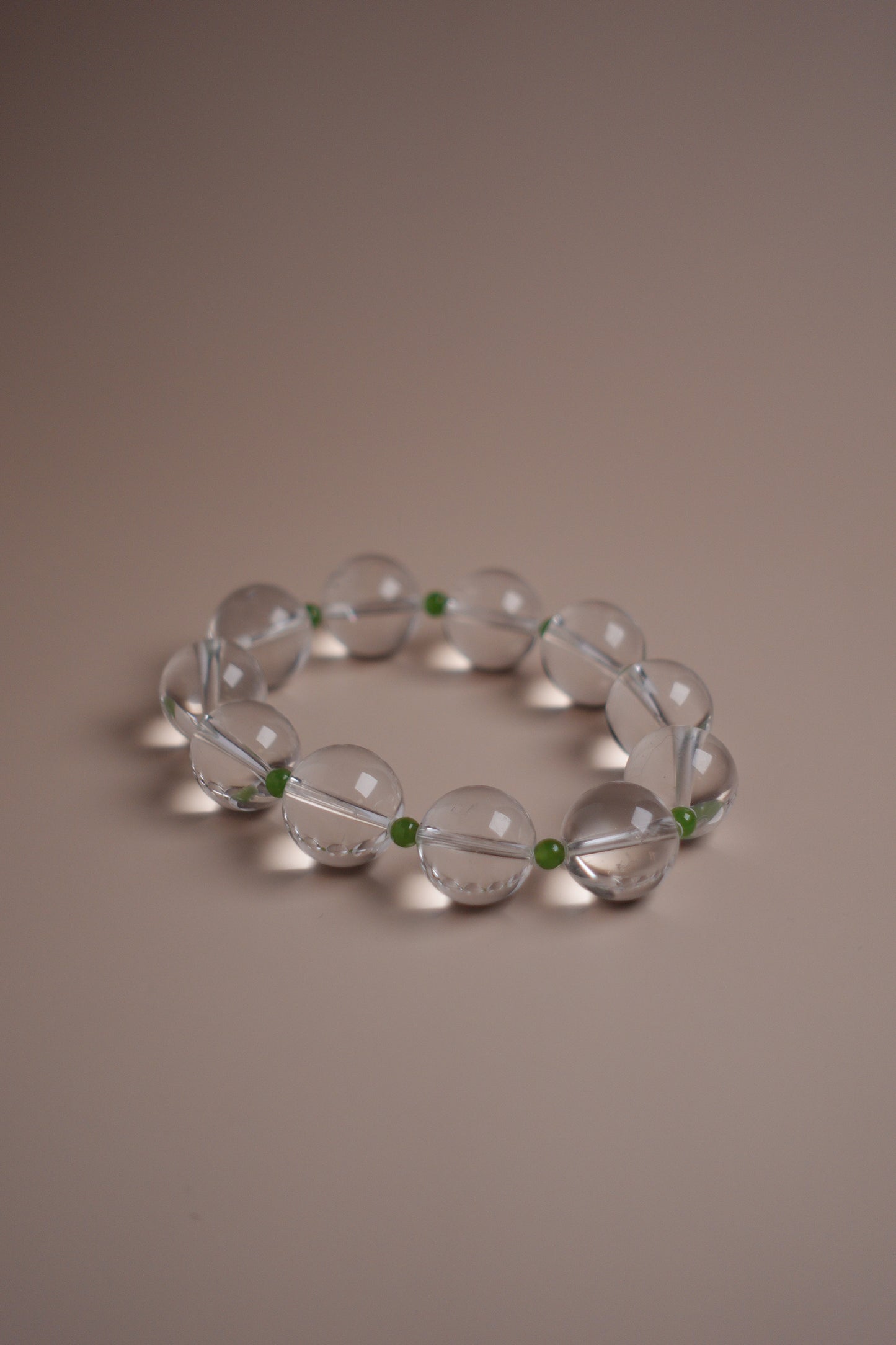 Spring Rain Bracelet – Clear Quartz & Tsavorite