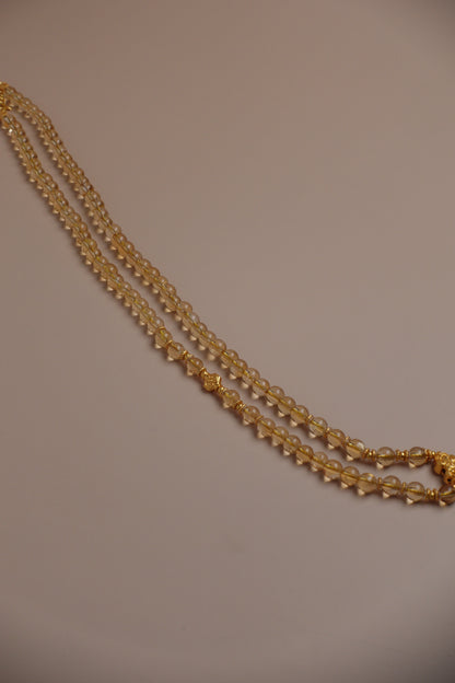 Sunlit Chorus Necklace – Natural Citrine & Gold-Plated Silver