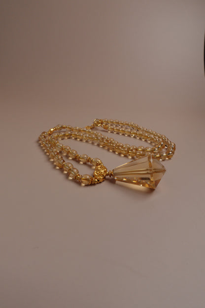 Sunlit Chorus Necklace – Natural Citrine & Gold-Plated Silver