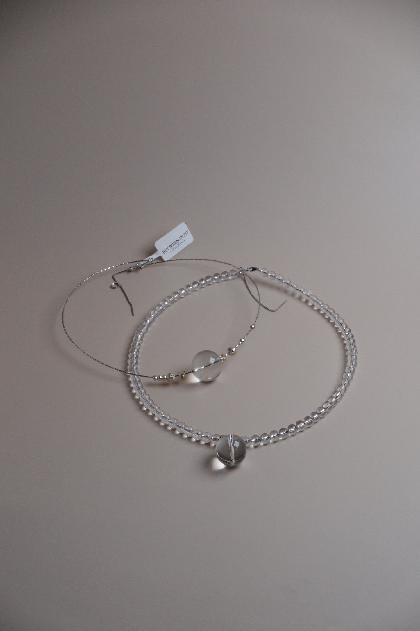 Luna Orb Necklace – Clear Quartz