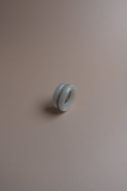 Halo Ring – Jadeite Jade