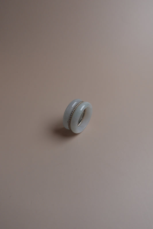 Halo Ring – Jadeite Jade