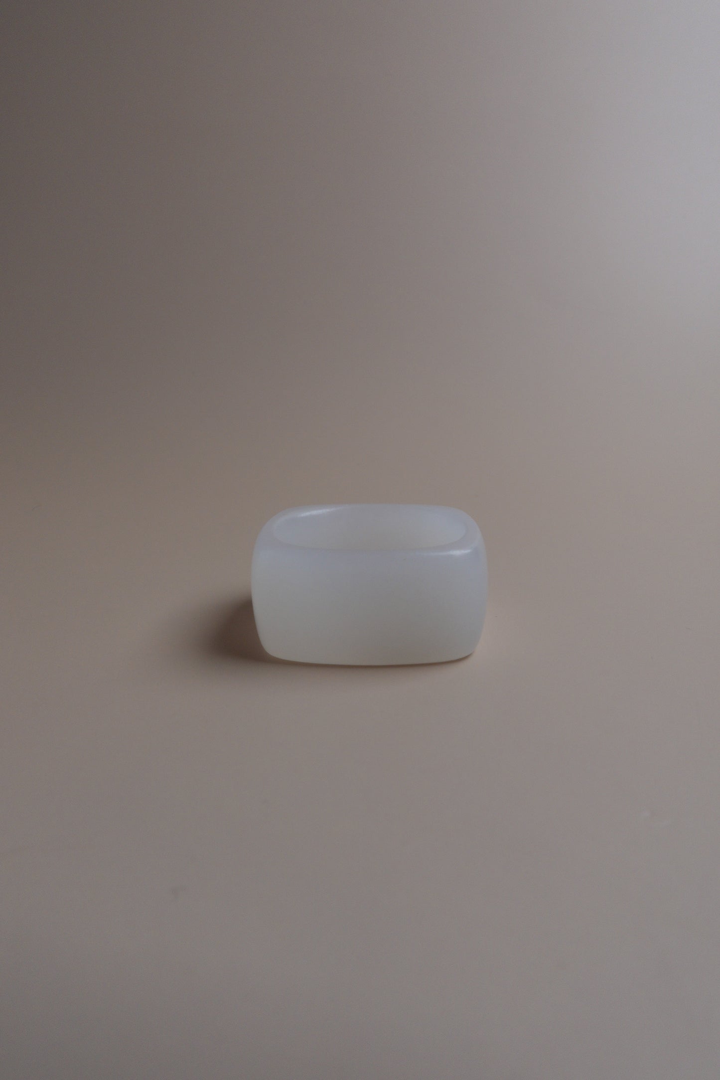 Pure Form Ring – White Nephrite (Hetian Jade)