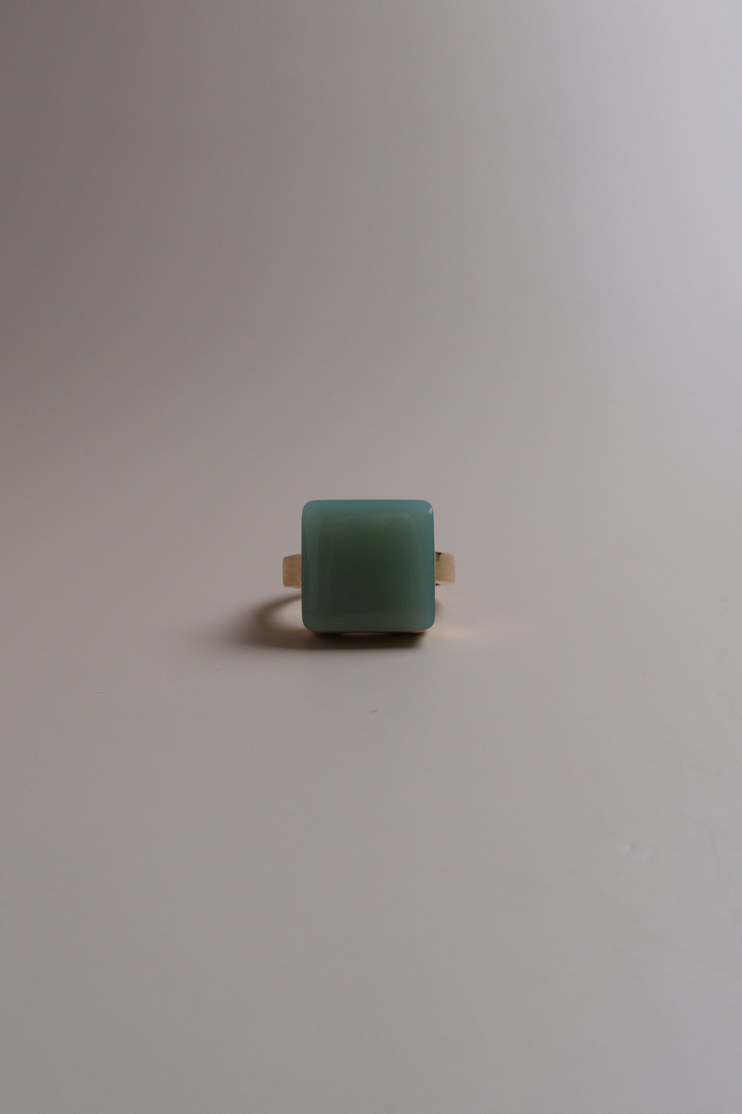 Celadon Glow Ring – Celadon Nephrite (Hetian Jade) & 18K Gold